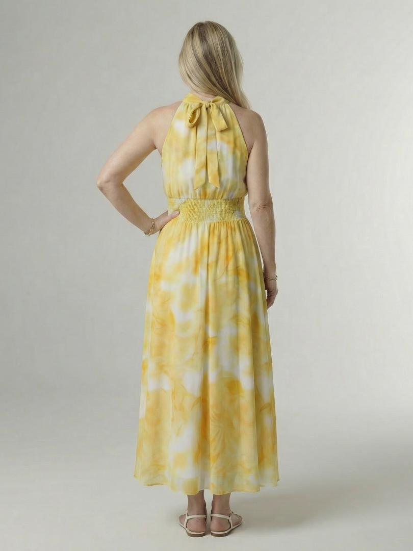 Мартинa | Миди рокля с халтер