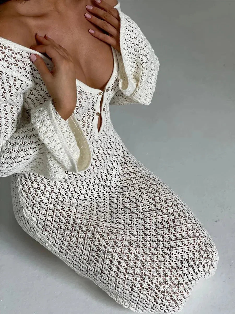 Лятна бяла Casual рокля