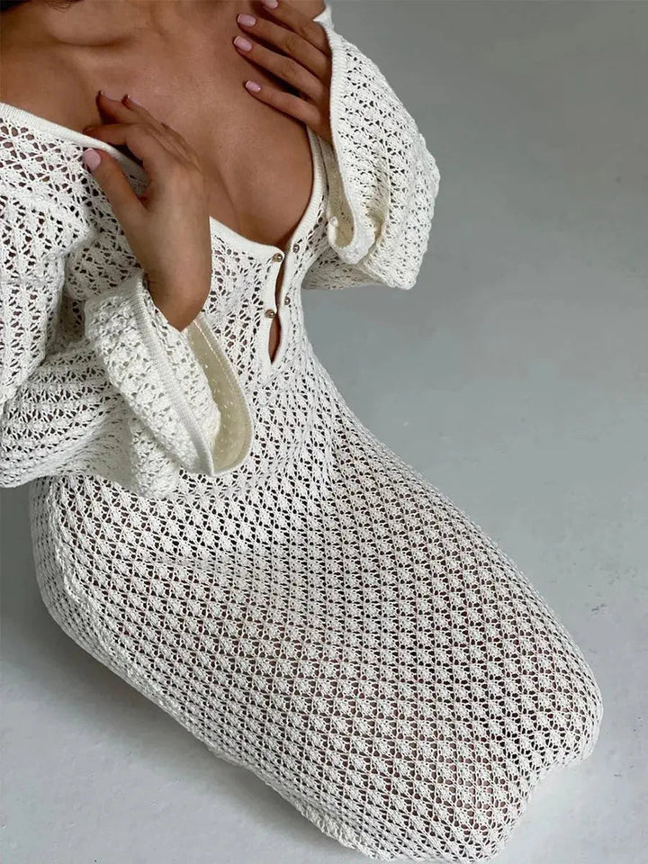 Лятна бяла Casual рокля