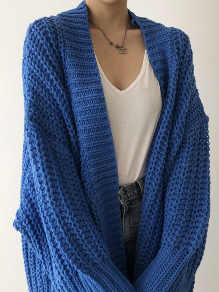 Уютен плетен кардиган с Oversize дизайн