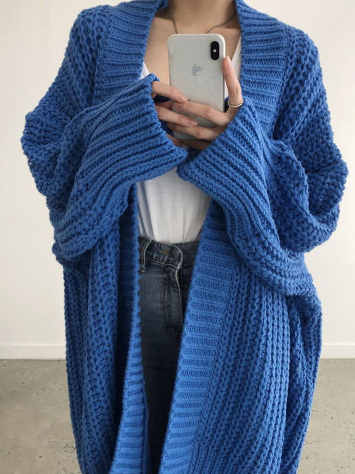 Уютен плетен кардиган с Oversize дизайн