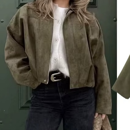 Женско винтидж oversized бомбер яке